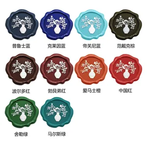 Двухцветная восковая печать этикетка для свадебных приглашений самоклеящаяся Упаковочная Клейкая восковая наклейка для упаковок - Product Image 6