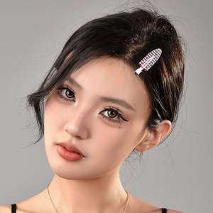 Custom Logo Korean Style Acrylic Sweet Party Christmas Hair <b>Clip</b> with Printed Logo-Hair Decoration - Product Image 3