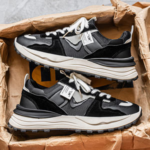 Mocassins LYKU pour hommes, dessus en maille respirante, semelle extérieure en caoutchouc durable, semelle souple confortable, design tendance, chaussures à lacets - Product Image 5