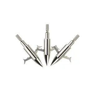 Good Quality Silver Archery 2 Blade Broadheads FishingとHunting Mechanical Broadheads