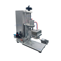 Machine de scellage et de capsulage semi-automatique pneumatique exclusive pour bocaux en verre et en plastique avec couvercle métallique, prix d'usine