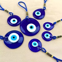 Ornements en verre turc Œil bleu, Œil de diable, Pendentif de bijoux DIY, Décoration murale pour la maison et les gîtes