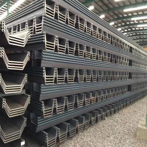 En10248 Jisa5528 Sy295 Sy390 S355gp U9 Type2 Type3 Type4 Palplanches en acier laminées à chaud de type U - Product Image 1