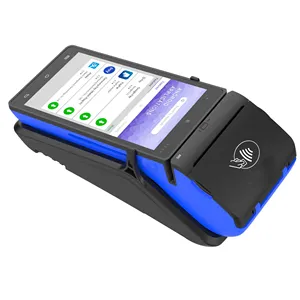 Sistem Terminal Pos Nirkabel Mini Genggam Layar Sentuh Android Ponsel Portabel dengan Printer Termal 58Mm