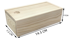 Wholesale Custom logo Pine Wood Box with Sliding Lid Small Wooden Boxes for Weeding <strong>Gifts</strong> - Product Image 3