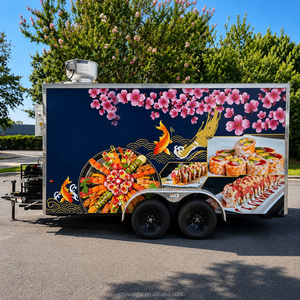 Remolque Comercial <span class=keywords><strong>de</strong></span> Comida Japonesa con Doble Eje, Cocina Móvil para Servicio <span class=keywords><strong>de</strong></span> Comida Japonesa, Mariscos y <span class=keywords><strong>Arroz</strong></span> - Product Image 3