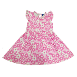 Bébé filles mode vêtements imprimé floral porter attrayant moderne conçu couleur personnalisée en gros robes fabrication de haute qualité - Product Image 4