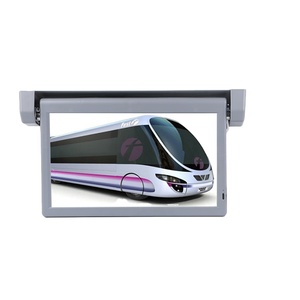 Écran de voiture à bas prix du fabricant, écran publicitaire HD de 22 <span class=keywords><strong>pouces</strong></span>, écran rabattable pour toit, télévision de voiture commerciale pour bus, autocar, bateau, train - Product Image 1