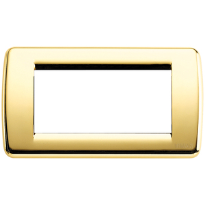 Rond 4M <b>Plate</b> Shiny Gold 15x8.5 Cm Wall <b>Switch</b> Cover - Product Image 1