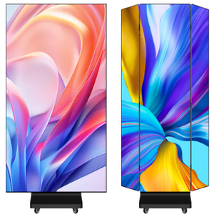 Pantalla LED portátil de 3 pliegues para carteles, señalización digital para interiores, compatible con WiFi, 4G, 5G, USB, para exhibición de publicidad de productos en tiendas minoristas - Product Image 4