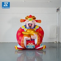 Personnage gonflable personnalisé dieu de la fortune mascotte gonflable de dessin animé dieu de la richesse pour la décoration de célébration ou de publicité