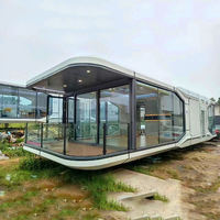 Villa Modulaire Intelligente Préfabriquée, Hôtel Capsule et Tiny House Mobile, Chambre de Vie en Forme Préfabriquée