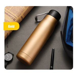 Bouteille d'eau isotherme en acier inoxydable, grande capacité, portable, pour usage extérieur, logo personnalisé, bouteille à paroi simple. - Product Image 2