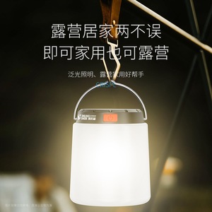โคมไฟแคมป์ปิ้งรูปฉลามยิ้มแบบชาร์จไฟได้ ไฟ LED สำหรับเต็นท์กลางแจ้ง - Product Image 5