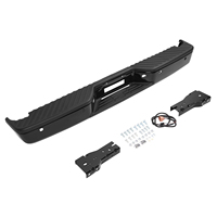 Paraurti posteriore in acciaio nero per Nissan Titan 2004-2015 con fori per sensori di parcheggio