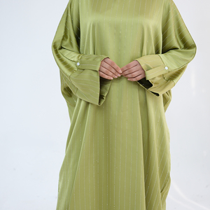 Nuovo Arrivo 2025 Abito a Pipistrello Stile Dubai Lucido di Lusso Caftano Abbigliamento Etnico Abaya per <span class=keywords><strong>Donna</strong></span> Abito Musulmano Abbigliamento Islamico - Product Image 5