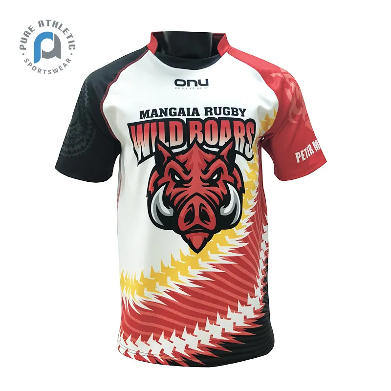 Camiseta de Rugby personalizada, ropa de alta calidad, venta al por mayor