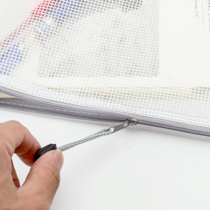 Bolsa de malla con cremallera Mg A4, organizador de documentos transparente de gran capacidad para uso escolar y de oficina - Product Image 3