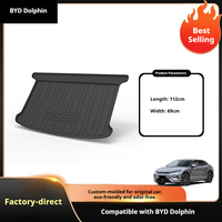 Tapis de coffre de voiture 3D résistant à l'usure en TPE pour BYD Dolphin Frigate 07 Seagull Destroy 05, tapis de dossier, protection de coffre