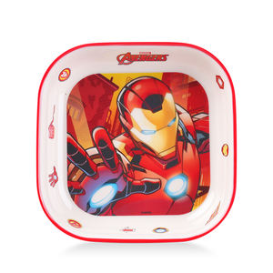 Platos de cena de melamina cuadrados de dos colores de Marvel <span class=keywords><strong>Hero</strong></span> Plato de servir comida de dibujos animados para niños personalizados - Product Image 3