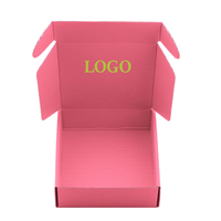 Boîtes d'expédition en carton ondulé jaune personnalisées, imprimées en couleur, avec logo