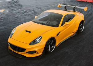 Nouveau kit carrosserie style SD pour Ferrari California, comprenant pare-chocs, jupes latérales, diffuseur, spoiler, capot et extensions d'ailes. - Product Image 4