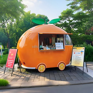 Kiosque mobile au design créatif sur le thème des fruits, remorque <span class=keywords><strong>de</strong></span> restauration rapide, camion <span class=keywords><strong>de</strong></span> vente ambulante personnalisé pour jus, café et en-cas - Product Image 1