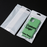 Étui de téléphone refermable à 3 soudures latérales en OPP avec trou de suspension, accessoires 3C, pochette et sac étanche à fermeture éclair pour iPhone 17