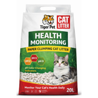 Litière pour chat en gros avec test de pH pour la surveillance de la santé, litière en bentonite sans poussière, produits de soins pour animaux de compagnie