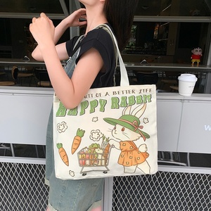 Nouveau Style mignon Capybara toile sac fourre-tout grande capacité femmes sac à bandoulière à la mode une pièce conception pour les banlieusards hommes - Product Image 3