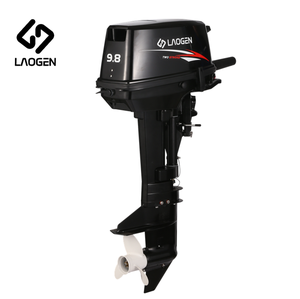 新型ラオゲン9.8馬力2ストロークガソリン船外機水冷式169cc 12L燃料容量2気筒ボートエンジン - Product Image 1