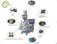 Ligne de production automatique de croquettes, kibbeh, coxinha, arancini, falafel, machine d'enrobage pour la transformation alimentaire (220V)