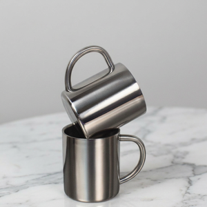 Mug à café en acier inoxydable à double paroi écologique, mousseur à lait manuel pour cuisine moderne, bar et café - Product Image 3