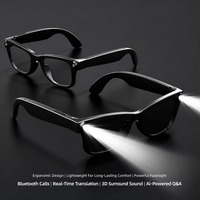 Lunettes Intelligentes à Flash Intense, Modèle Multilingue, Traduction, Streaming Musical, pour Utilisation Nocturne – Vente Directe Usine