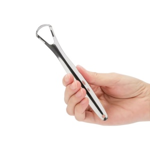 Raspador de Lengua de Acero Inoxidable con Logotipo Personalizado, Producto Multiusos para la Higiene Bucal para Adultos, Limpiador de Lengua Metálico Personalizado - Product Image 4