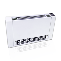 Unité de ventilateur à eau compacte à poser au sol avec ventilateur à 3 vitesses pour le refroidissement et le chauffage des petits bureaux et chambres d'hôtel