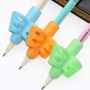 Apertos de dedo, treinador de aperto de escrita, suporte de caneta para crianças, ferramenta de correção de postura de aperto de caneta para crianças