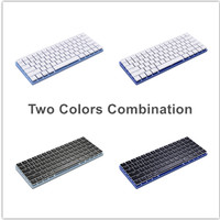 Clavier mécanique personnalisé avec rétroéclairage RGB, 2 modes (Bluetooth + filaire), ultra-fin, pour le gaming, DIY, hot-swappable