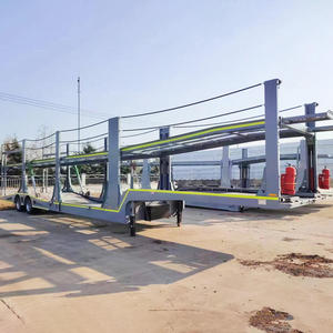 Semi-remorque porte-voitures double pont, prix usine, vente directe OEM, capacité 8 véhicules, semi-remorque de transport de marchandises - Product Image 4