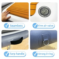 Dock gonflable vert, quai gonflable en U, quai flottant 10x10 pour jet ski
