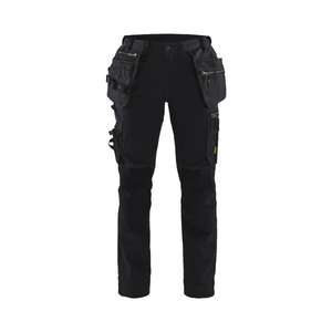 BLAKLADER - 713013709999C50 <b>Women</b>’s craftsman <b>trousers</b> with <b>stretch</b> Black - EAN 7330509868232 WORK <b>TROUSERS</b> CARGO WORK <b>TROUSERS</b> - Product Image 1