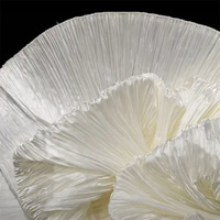Tissu en polyester RPET recyclé froissé et plissé pour robes et jupes