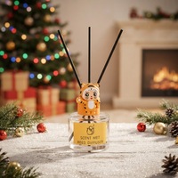 Diffuseur de parfum en verre de luxe 100 ml, coffret cadeau, écologique, sans BPA, sans alcool, huile aromatique, rafraîchisseur d'air pour la maison, bâtonnets en rotin, hôtel