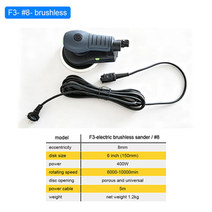 <span class=keywords><strong>Ponceuse</strong></span> orbitale excentrique électrique sans balais 400W 6 pouces 150mm, polisseuse sans poussière pour voiture, bois, métal - Product Image 3