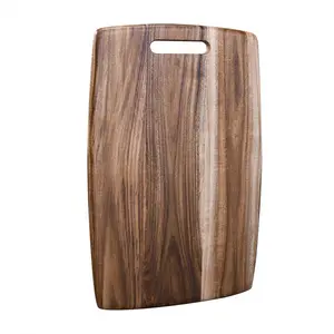 Acacia wood cutting board home rectangular cutting board arc edge senior solid wood chopping board