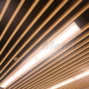 Vật Liệu Xây Dựng U-hình Nhôm Vách Ngăn Trần Treo Tuyến Tính Hình Chữ Nhật Ống - Product Image 2