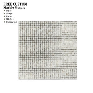 Mosaico de Mármol Beige Cuadrado Pequeño SUCCESS S001 para Pisos y Paredes, Personalización de Fábrica, Azulejo de Mosaico de Mármol - Product Image 1