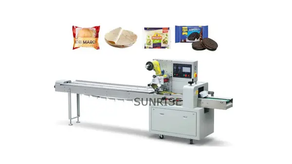 Multi-Function clothes folded Flow pillow Packaging Machines disposable baby diaper Spoon Paper Towel cotton bag packing machine