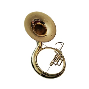 Seasound OEM <span class=keywords><strong>prix</strong></span> d'usine professionnel Sousaphone JYSS6000 BB ton corps en laiton de haute qualité trompette de Surface laquée d'or - Product Image 4