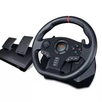 Retroalimentación de vibración para PS4, volante de juego para PC, PS3, Xbox One, interruptor con pedales dobles